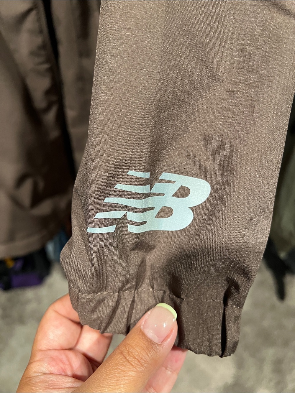 New Balance Brown Fleece Windbreaker
